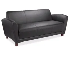 Lorell Accession Leather Reception Sofa^ Reception & Waiting Room|Soft Seating