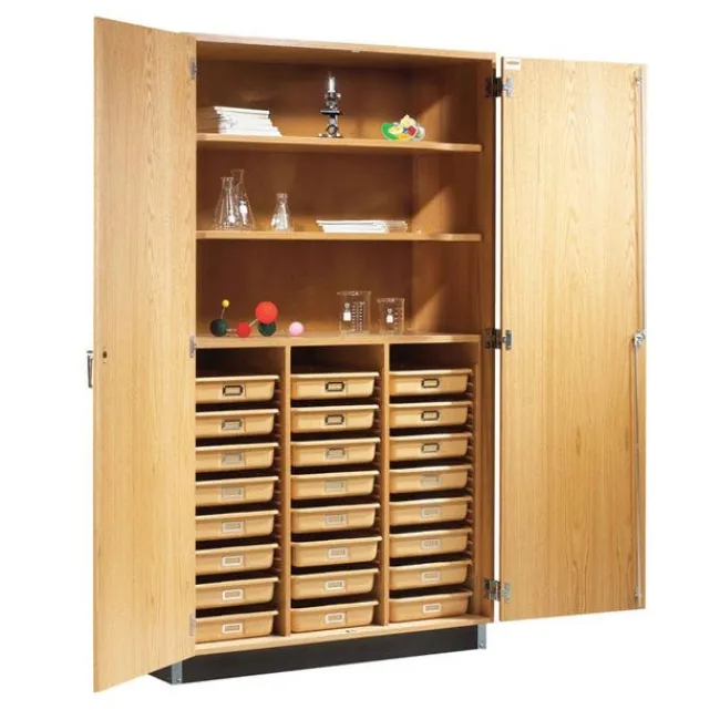 Diversified Spaces Access Tote Tray & Shelf Storage Cabinet^ Lab Storage|Science Storage