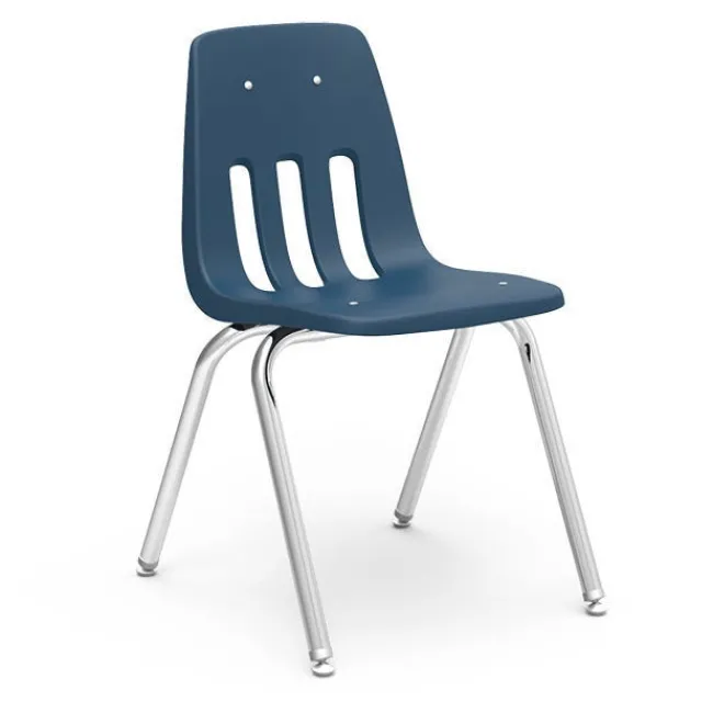 Virco Activity Table and Chair Package - 4000 Series Activity Table (60"x30" Rectangle) & Four 9000 Series Stack Chairs (18'' H - 5th-Adult)^ Activity Tables & Chairs|Activity Table & Chair Packages