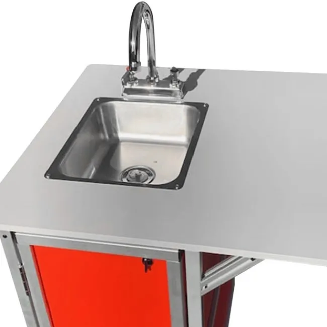 Monsam ADA-Compliant Portable Science Lab Workstation with Single Basin Sink^ Science Workstations|Ada & Wheelchair