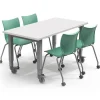 Smith System Adjustable Dry Erase Top Planner Studio Tables^ Dry Erase|Makerspace & Shop