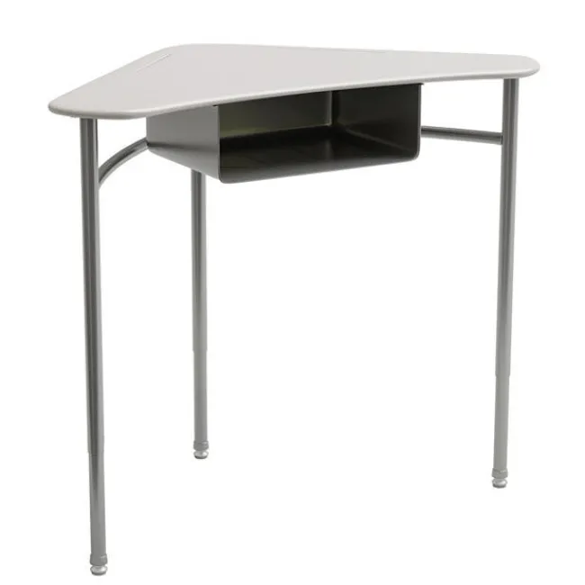 Columbia Adjustable Hard Plastic Tri-Cornered Desks^ Collaborative Desks|Open Front School Desks