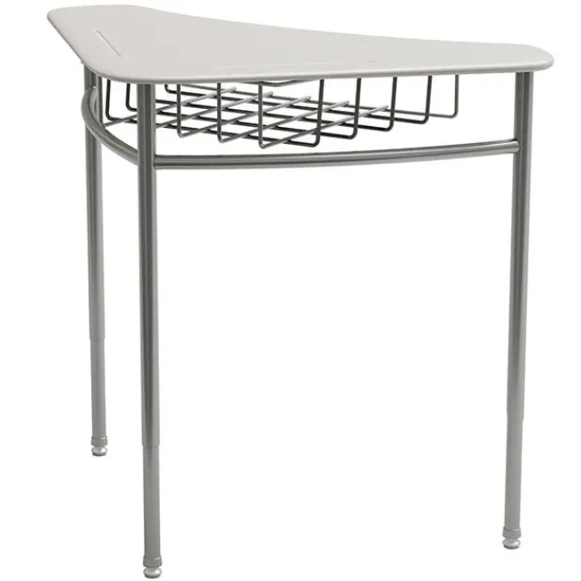 Columbia Adjustable Hard Plastic Tri-Cornered Desks^ Collaborative Desks|Open Front School Desks