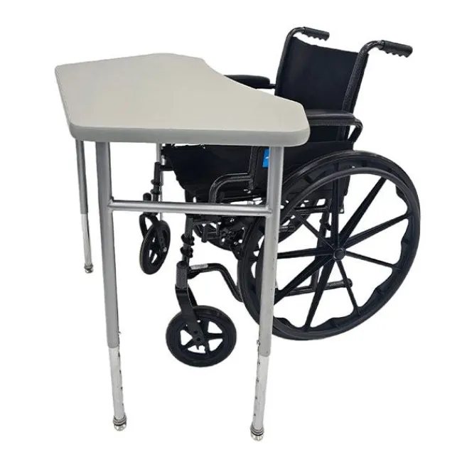 Columbia Adjustable-Height ADA-Compliant Octagon Student Desk with Laminate Top - 27"-34"H^ Ada & Wheelchair Desks