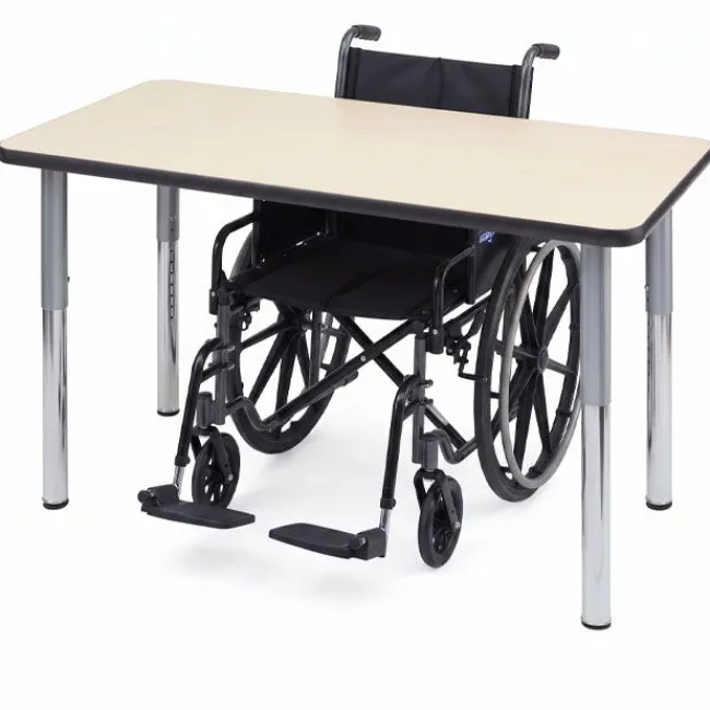 Columbia Adjustable-Height ADA-Compliant Activity Table with Galaxy Legs - 20" x 36" Rectangle^ Ada & Wheelchair Desks