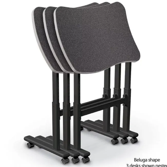Mooreco Adjustable Height Flipper Desks^ Stand-Up Student Desks|Folding