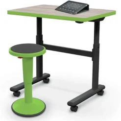 Mooreco Adjustable Height Flipper Desks^ Stand-Up Student Desks|Folding
