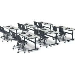Mooreco Adjustable Height Flipper Folding Tables^ Training & Seminar|Folding