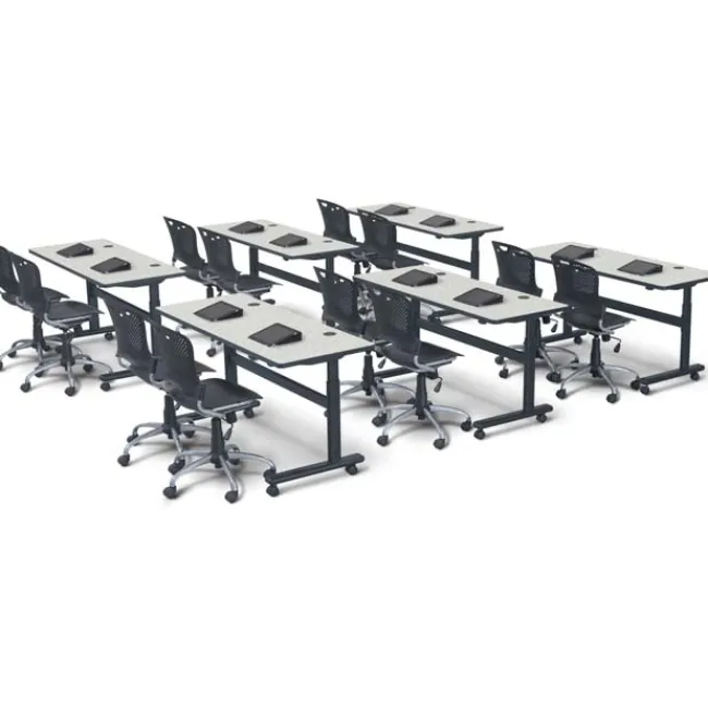 Mooreco Adjustable Height Flipper Folding Tables^ Training & Seminar|Folding