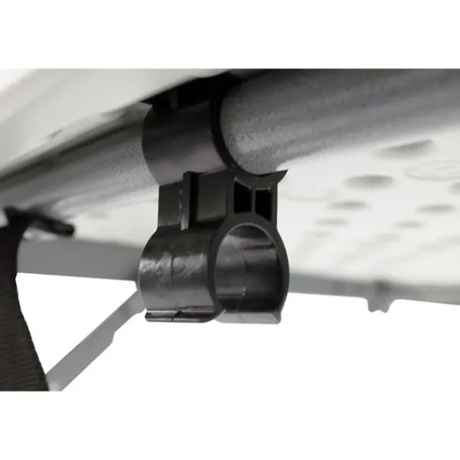 National Public Seating Adjustable Height Fold In Half Plastic Folding Table - 24"D x 48"L x 22"-35"H^ Folding