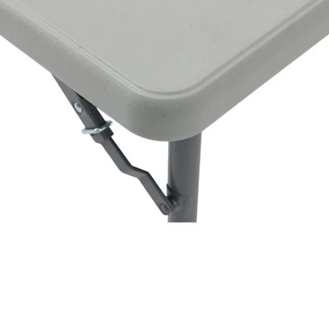National Public Seating Adjustable Height Fold In Half Plastic Folding Table - 24"D x 48"L x 22"-35"H^ Folding