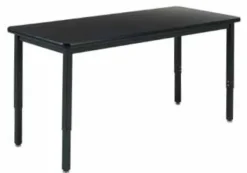 Diversified Spaces Adjustable Height Phenolic Resin Metal Frame Science Table (24'' D X 54'' W)^ Science|Science Tables