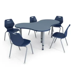 Paragon A&D Puzzle Activity Table with Ready Stack Chairs Package by^ Activity Tables & Chairs|Activity Table & Chair Packages