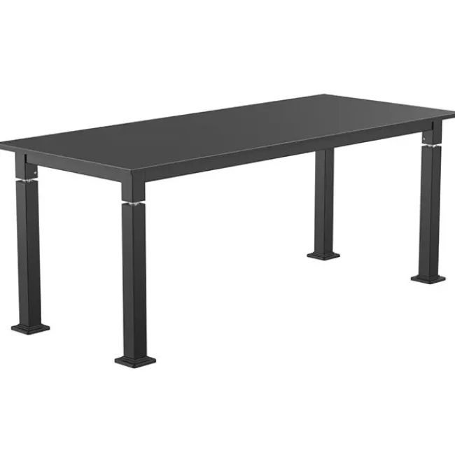 National Public Seating Aero-Lift Tables with Trespa Top^ Makerspace & Shop