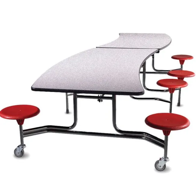 BioFit Afton Series ADA Cafeteria Tables w/8 Round Stools^ Cafeteria|Cafeteria Tables