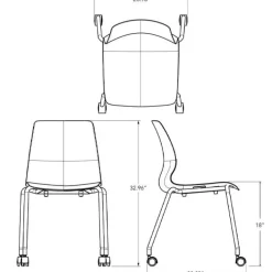 Smith System Agree Mobile Stack Chair - 18