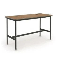 Paragon All Welded Chargebar Powered Standing Height Tables^ Computer Lab