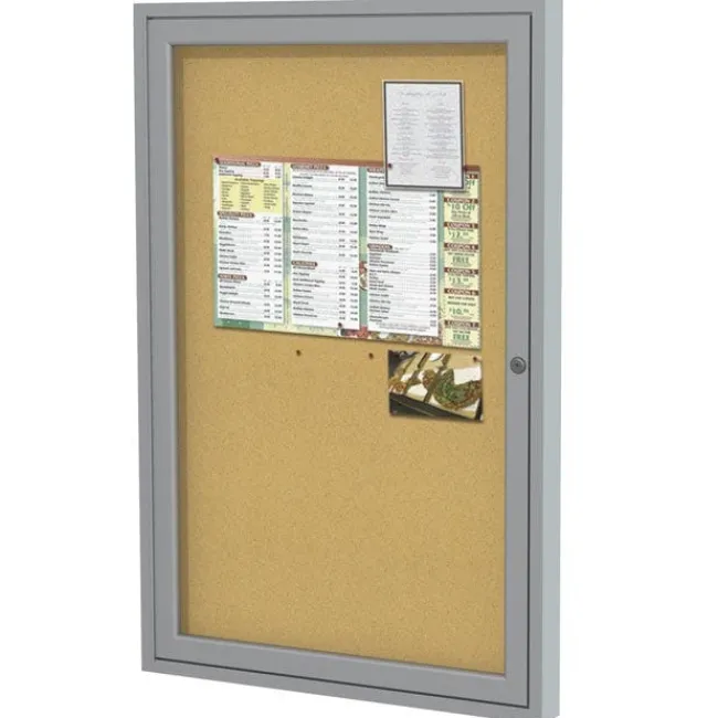 Ghent Aluminum Frame Indoor Enclosed Bulletin Boards^ Enclosed Boards
