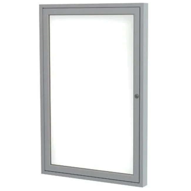 Ghent Aluminum Frame Indoor Enclosed WhiteBoards^ Enclosed Boards