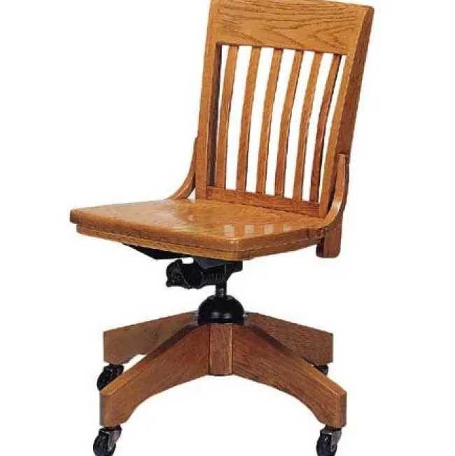 Community Americana Solid Oak Swivel Chair by^ Wooden Chairs|Computer Chairs