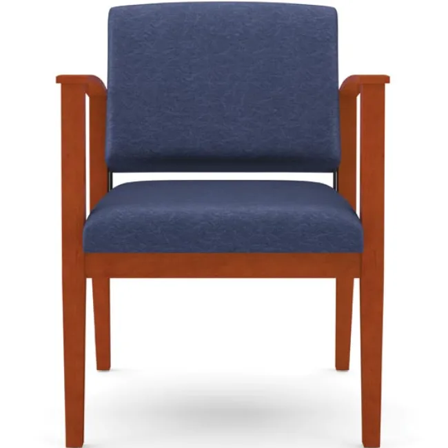 Lesro Amherst Wood Series Guest Chair W/ Arms- Standard Fabric^ Reception & Waiting Room