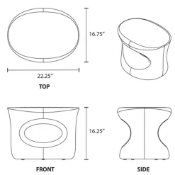 Tenjam Amped Session Plastic Seat or Side Table^ Flexible Seating|Soft Seating