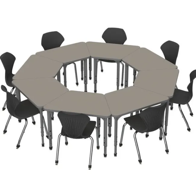 Marco Group Apex Series Trapezoid Desks^ Collaborative Desks|Dry Erase Desks