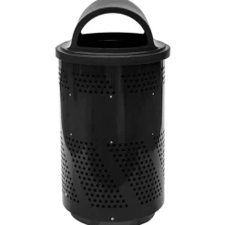 Ex-Cell Kaiser Arena 51-Gallon Outdoor Receptacle w/ Black Gloss Finish^ Trash & Recycling Bins
