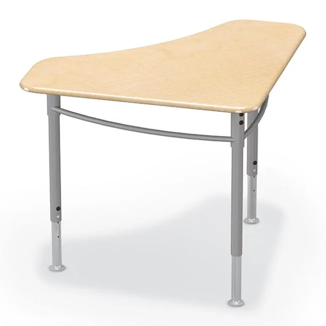 Mooreco Astute Flex Boomerang Hard Plastic Collaborative Student Desks, 2-Pack^ Collaborative Desks|Open Front School Desks