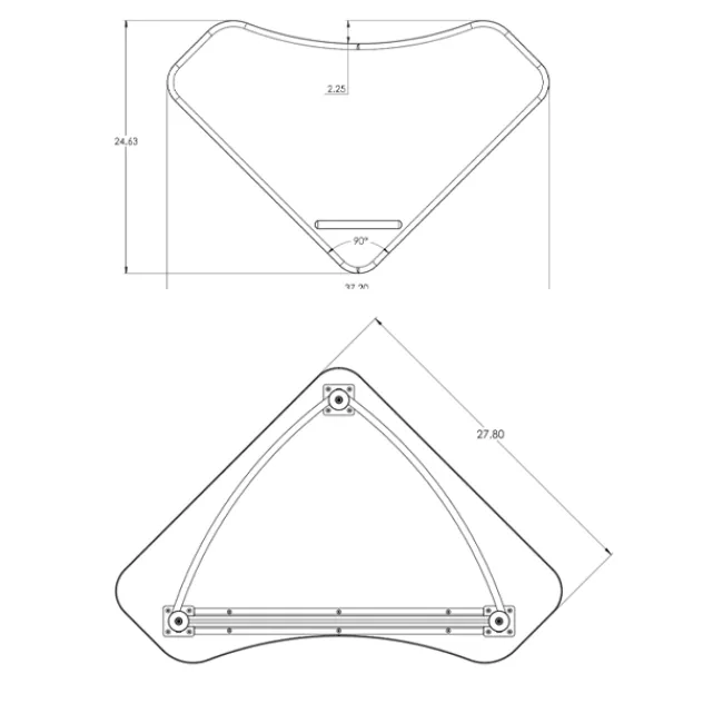 Mooreco Astute Flex Boomerang Hard Plastic Collaborative Student Desks, 2-Pack^ Collaborative Desks|Open Front School Desks
