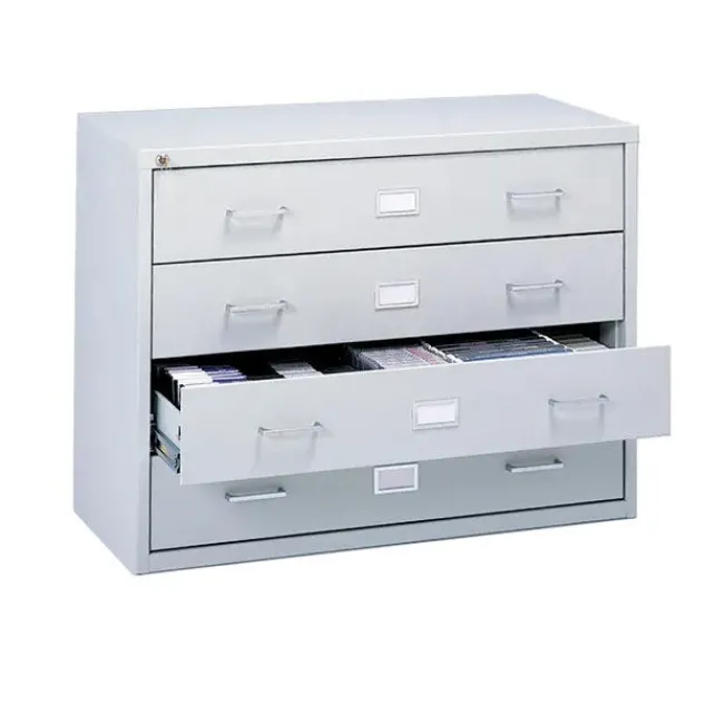 Safco Products Audio/Video Microform Cabinet^ Counter-Height Storage