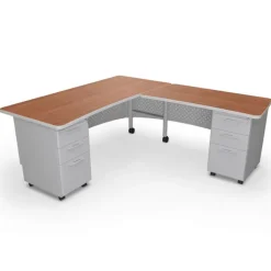 Mooreco Avid L-Shaped Desk^ Teacher Desks|Instructor Desks