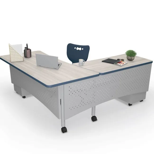 Mooreco Avid L-Shaped Desk^ Teacher Desks|Instructor Desks