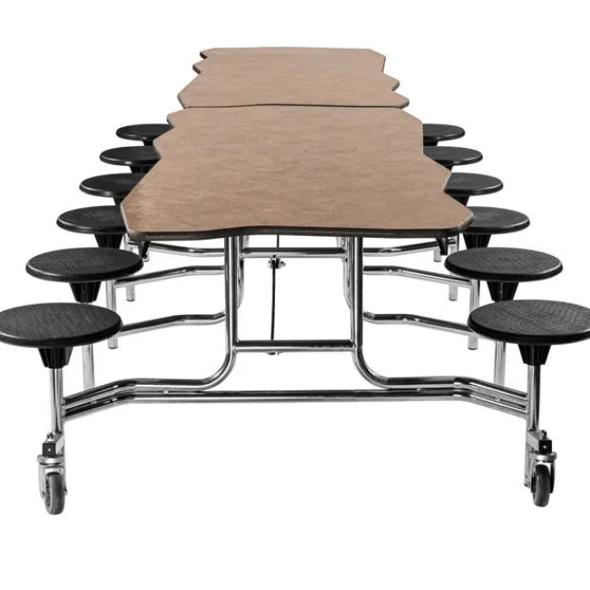 National Public Seating Bedrock Mobile Stool Tables^ Cafeteria|Cafeteria Tables