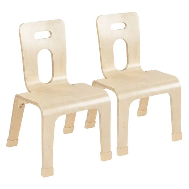 Wood Designs Bentwood Chair Set of 2 (12'' H - Pre - K)^Kids Wooden Chairs|Kids Chairs