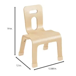 Wood Designs Bentwood Chair Set of 2 (10'' H - Pre - K)^Kids Wooden Chairs|Kids Chairs