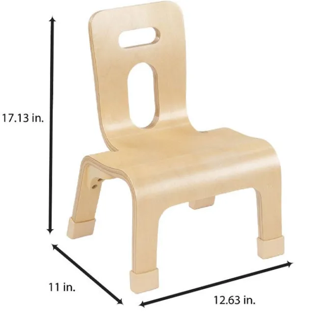 Wood Designs Bentwood Chair Set of 2 (8' H - 1-2 Years)^Kids Wooden Chairs|Kids Chairs