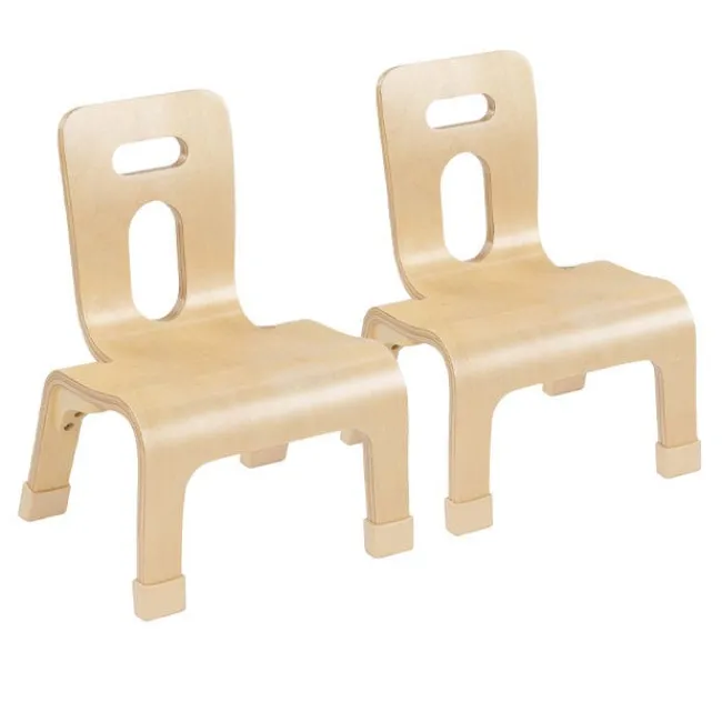 Wood Designs Bentwood Chair Set of 2 (8' H - 1-2 Years)^Kids Wooden Chairs|Kids Chairs