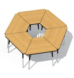 Jonti-Craft Berries Trapezoid Desk^ Collaborative Desks|Open Front School Desks
