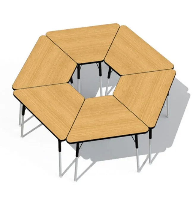 Jonti-Craft Berries Trapezoid Desk^ Collaborative Desks|Open Front School Desks