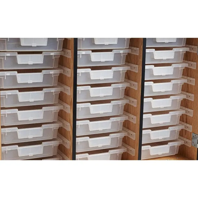 National Public Seating Bin Storage Mobile Science Cabinet with Chem-Res Top (48" x 28")^ Lab Storage|Science Storage