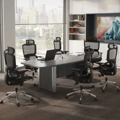 OfficeSource Boat Shaped Conference Tables w/ Elliptical Base^ Conference