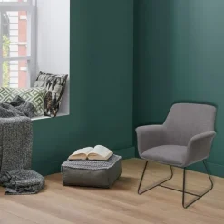 OfficeSource Bolster Collection Mid Back Guest Chair w/ Sled Base^ Reception & Waiting Room