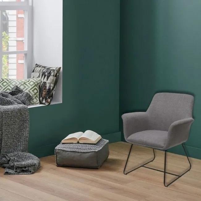 OfficeSource Bolster Collection Mid Back Guest Chair w/ Sled Base^ Reception & Waiting Room