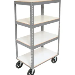 Global Industrial Boltless Shelf Truck with 4 Shelves^ Shelving