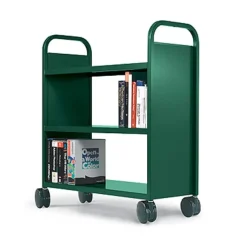 Smith System Booktruck (3 Flat Shelves)^ Book Carts