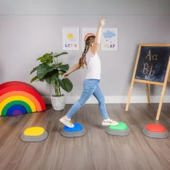 Bintiva Bounce and Spring Stepping Stones, Set of 4^ Floor Seating