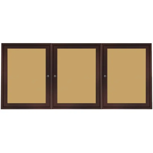 Ghent Bronze Aluminum Frame Bulletin Boards^ Enclosed Boards