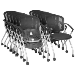 Regency Office Products Cadence Nesting Chair Packs (4, 12 or 20)^ Chair Packages