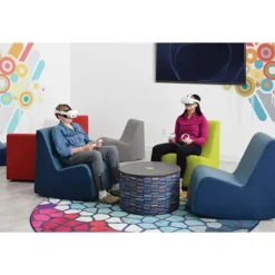 Smith System Campfire Flowform Soft Seating Set- 5 Soft Rockers + 1 Ottoman^Kids Flexible Seating|Floor Seating